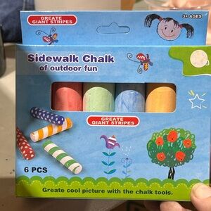 🌙 B60 - 6 pack Sidewalk Chalk Set - Multicolor